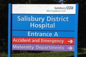 Wiltshire Medical Negligence Solicitors. Compensation claims. Salisbury Hospital Sign